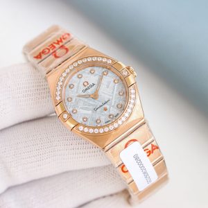 Omega Constellation 5th Gen 28mm Super Clone Ladies Quartz Watch 1132289026 - front view