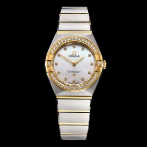 Omega Constellation 25mm Ladies Super Clone Watch | Premium AAA Replica 1127856926 - front view | Constellation