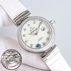 Exquisite Omega Ladymatic Bird's Nest Super Clone Watches for Women 1035661948 - front view