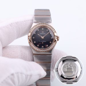 Omega Constellation 28mm Sapphire Quartz Super Clone Watch for Sale 1112546645 - front view | Constellation