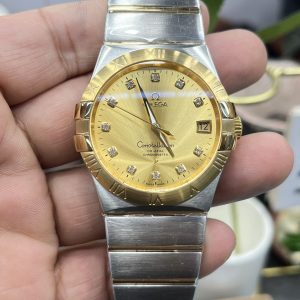 Omega Constellation Double Eagle Diamond Dial Super Clone Watch 1000779756 - front view | Constellation
