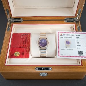 Omega Constellation 5th Gen 28mm Ladies' Super Clone Watch with Diamonds 1145278904 - front view