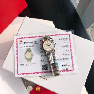 Omega Seamaster Aqua Terra Ladies 1:1 Super Clone Watch with COD 1019748442 - front view | Omega