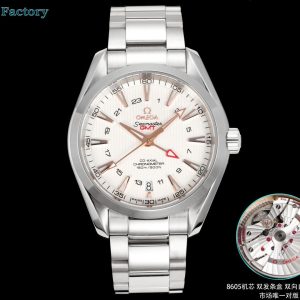 Omega Seamaster Aqua Terra GMT Super Clone Watch | Premium Replica 1134029322 - front view | Omega