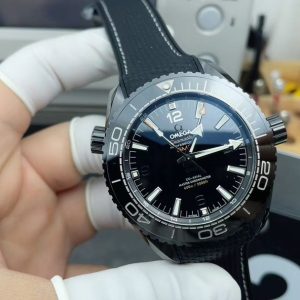 Premium Omega Seamaster Deep Black Super Clone Watch with Cash on Delivery 1038768027 - front view | Omega