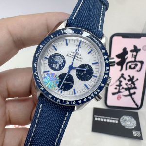 Omega Snoopy Super Clone Watch with Premium Manual Movement & COD 1094150195 - front view | Omega