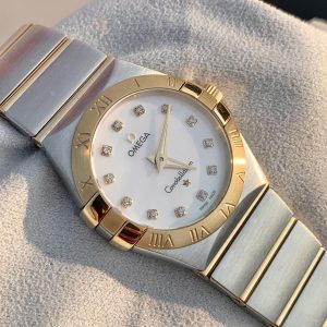 Ladies' Omega Constellation 27mm Gold Super Clone Watch with COD 1133629908 - side view