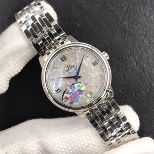 Exquisite Ladies' Omega De Ville Super Clone Watch with Cash on Delivery 1116000605 - side view