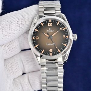Premium Omega Railmaster Super Clone Replica Watch with COD 1130456200 - side view
