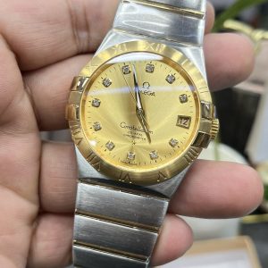 Omega Constellation Double Eagle Diamond Dial Super Clone Watch 1000779756 - side view | Constellation