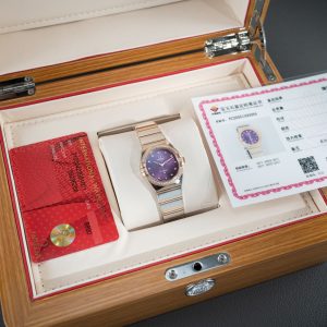 Omega Constellation 5th Gen 28mm Ladies' Super Clone Watch with Diamonds 1145278904 - side view
