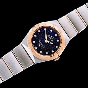 Exquisite 25mm Omega Constellation Super Clone Ladies Watch with COD 1127856914 - side view | Constellation