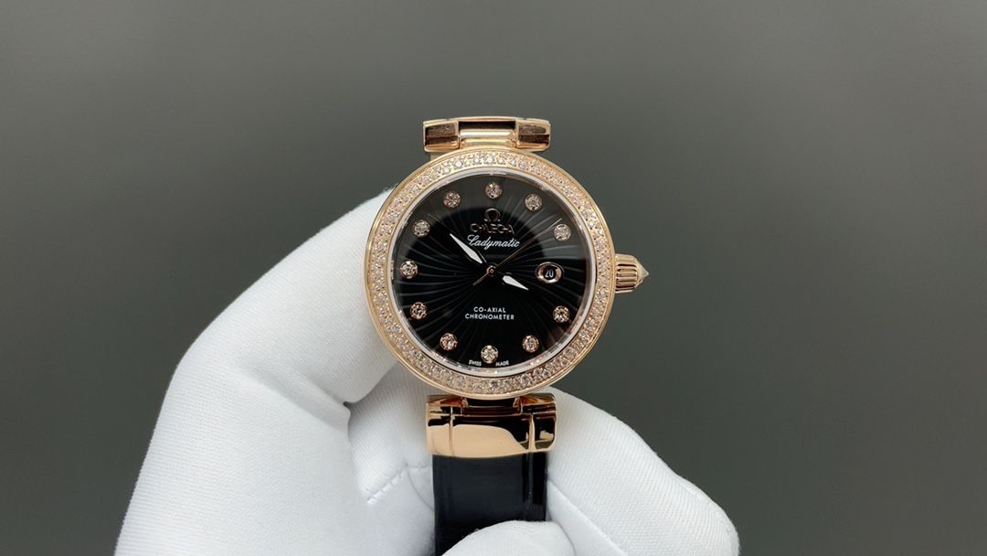 4-324.jpg Premium Omega De Ville Ladymatic Ladies' 1:1 Super Clone Watch 1123207341 - close-up