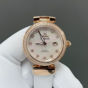 Premium Omega De Ville Ladymatic Ladies' 1:1 Super Clone Watch 1123207341 - top view